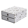 Mode 2 Schichten Grey Paper Lagerschrank