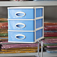 Mode 3 Ebenen Kunststoff-Schublade