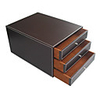 Mode 3 Schicht Massiv Leder Schrank - 2 Farben Verfügbare