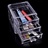 Mode 3-Schubladen Europäischen Transparent Damenschmuck Veranstalter Kristall Dresser Veranstalter Geschenke