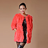 Mode 3/4 Sleeve Kaninchen-Pelz-Kragen Casual / Party-Coat (weitere Farben)