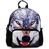 Mode 3D Printing Wolf Kursteilnehmer-Schule-Rucksack-Beutel