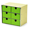 Mode 6 Schubladen Papierlagerschrank - 2 Farben Verfügbare
