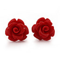 Mode 925 Sterling Silver Rose Ohrstecker