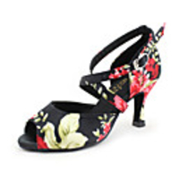 Mode angepasste Frauen Obermaterial Satin Tanzschuhe