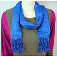Mode aus 100% Baumwolle Solide Dark Blue Schal für Frauen