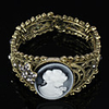 Mode aushöhlen Königin Rinestone Blumen-Armband für Mädchen
