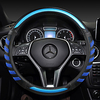 Mode Auto Lenkrad umfasst Leder 38cm atmungsaktiv rutschfest für Benz vier Jahreszeiten Autozubehör