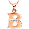 Mode B-Logo-Legierung Frauen Halskette mit Strass (1 PC) (Gold,  silbrig)