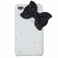 Mode bowknot Pearl Diamond Hard Case für iPhone 4/4s