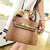 Mode Crocodile Kleine Messenger Bag mit Geschenk-Schal