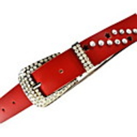 Mode Dame trendy Diamant Ledergürtel (103 3 0.3cm)