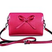 Mode Damen Bow Echtes Leder Schultertasche / Umhängetasche Tag Clutch-Bag