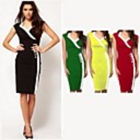 Mode Damen British Style OL einteiliges Kleid