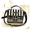 Mode Damen Diagonal-Paket Small House Muster Handtasche PU-Futter Farbe auf Zufalls