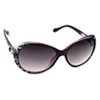 Mode Damen Lila Platsic Rahmen Vollrandbrille