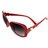 Mode Damen Oval Red Kunststoff-Rahmen Vollrandbrille