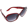 Mode Damen Wine Red Platsic Bowknot Rahmen Vollrandbrille