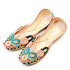 Mode Damenhandmade Indian Style Belly Dance-Schuhe mit Perlen