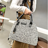 Mode Damenwoll Shell-Paket Handtaschen Futter Farbe auf Zufalls