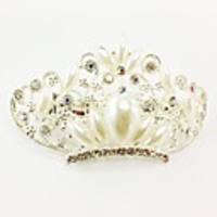 Mode Diamant-Perlen-Krone für Frauen Haarschmuck Schmuck
