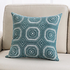 Mode einfache ursprüngliche Kreation Design einseitige 3d See blau Handtuch gestickte Baumwolle Leinwand Kissenbezug Abdeckung Wohnzimmer Schlafzimmer Sofa Kissenbezug Lightinthebox