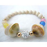 Mode einfachen Perlenarmband natürlichen fossilen m