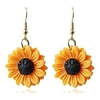 Mode Einfachheit Sonnenblumenblatt Anhänger für Frauen gelbe Emaille Gänseblümchen Sonnenblume baumeln Tropfen Ohrringe Schmuck Geschenk (Sonnenblumenblatt baumeln Ohrring) Lightinthebox