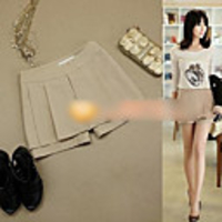 Mode Faltenrock Shorts