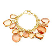 Mode für Damen in Orange Acryl-Legierung Armband