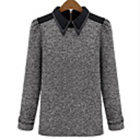 Mode für Frauen Kontrast-Farben-Mantel