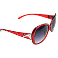 Mode für Frauen Round Red Platsic Rahmen Vollrandbrille