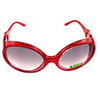 Mode für Frauen Round Red Rahmen Vollrandbrille