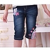 Mode für Mädchen Blumendruck Jeans Schöne Sommer-Jeans