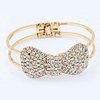 Nn anzeigen Shiny Bogen voller Diamant-Bohrer Klaue koreanische Version von Simple Mode Frühling Armbänder Schmuck Armband B43