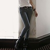 NNA Damenmode Big Yard dünne dünne Jeans (Grau)