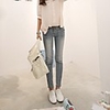 NNA Frauen Die koreanische dünne abgeschnitten Jeans ()