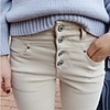 NNA Frauen Die koreanische dünne Jeans ()
