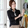 NNA Männer Slim Business Long Sleeve Shirt (schwarz)