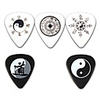 NNPICK - (CSA-6-10) Composite Plastic Standard Shape Gitarre / Bass Picks/5-pack (verschiedene Designs)