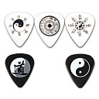 NNPICK - (CSA-6-10) Composite Plastic Standard Shape Gitarre / Bass Picks/5-pack (verschiedene Designs)