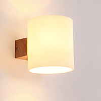 Nordeuropa moderne Glaswand beleuchtet Holz Art Deco Wohnzimmer Esszimmer Flur Wandleuchte Lightinthebox