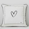nordic ins style baumwolle leinwand schwarz und weiß drucken briefkissenbezug wohnzimmer schlafzimmer sofa kissenbezug Lightinthebox
