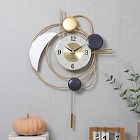 Nordic Licht Luxus Schaukel Quarzuhr kreative Wanduhr für Wohnzimmer Schlafzimmer Hintergrund Wand stille Kunst Dekoration Uhr