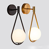 nordische Art Messing Wandlampe Post moderne einfache Wohnzimmer Korridor Balkon Schlafzimmer Nachttisch Glas Wandlampe Lightinthebox
