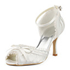 NORMA - Sandalen mit hohen Absätzen Hochzeit Pfennigabsatz Satin