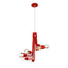 North American-Style Moderne Charakteristisch 8 Pendelleuchte In Red
