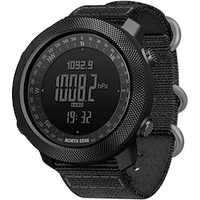 north edge armbanduhr militär digitaluhr für herren analog - digital sportlich lässig outdoor wasserdicht höhenmesser wecker edelstahl polyesterband kompass drei zeitzonen stoppuhr