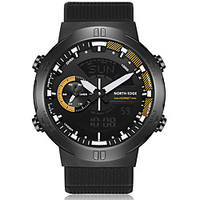 NORTH EDGE Militäruhr für Herren Analog-Digital Quarz Stilvoll Klassisch Wasserfest Duale Zeitzonen Stopuhr Legierung Silikon / Ein Jahr / Großes Ziffernblatt / Tachymeter Lightinthebox