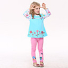 Nova Kids Blue 100% Baumwolle Langarm-T-Shirt